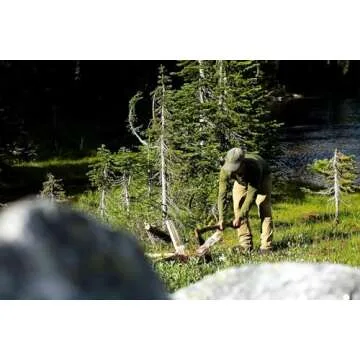 Gerber Gear Bushcraft Axe - Camping & Survival Hatchet - Hand Axe with Hammerhead & Waterproof Storage - Premium Camping Gear - Grey