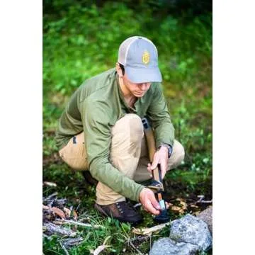 Gerber Gear Bushcraft Axe - Camping & Survival Hatchet - Hand Axe with Hammerhead & Waterproof Storage - Premium Camping Gear - Grey