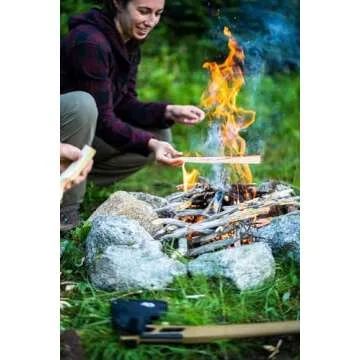 Gerber Gear Bushcraft Axe - Camping & Survival Hatchet - Hand Axe with Hammerhead & Waterproof Storage - Premium Camping Gear - Grey