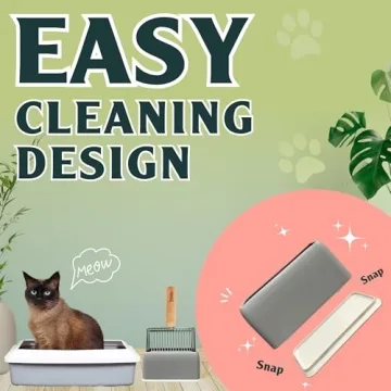Efficient Cat Litter Scoop with Beech Wood Handle