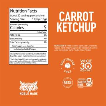 The New Primal, Ketchup Carrot, 10.75 Ounce, 10.75 Ounce (Pack of 1)