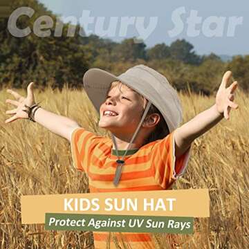 Century Star Kids Sun Hat UPF 50+ for Outdoor Adventures