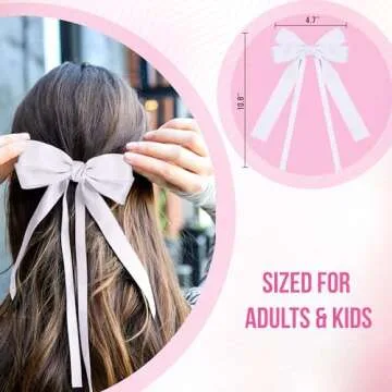Stylish Satin Bow Clip Set for Women & Girls