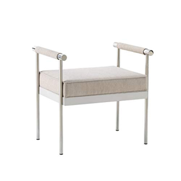 TOV Furniture Diva Mid Century Modern Velvet Upholstered Bench for Stylish Homes