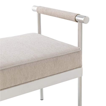 TOV Furniture Diva Velvet Upholstered Bench - Modern Elegance