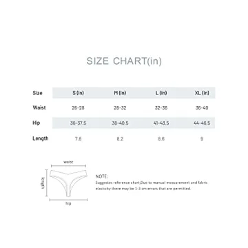 DEANGELMON Comfortable Seamless Thongs for Women - 7-Pack