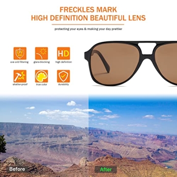 Retro 70s Sunglasses with UV Protection - Stylish & Durable