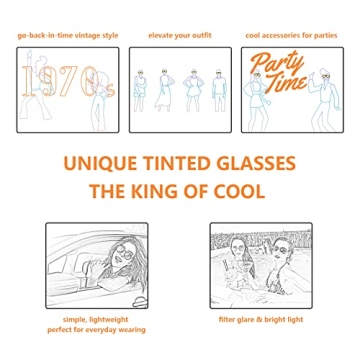 Retro 70s Sunglasses with UV Protection - Stylish & Durable