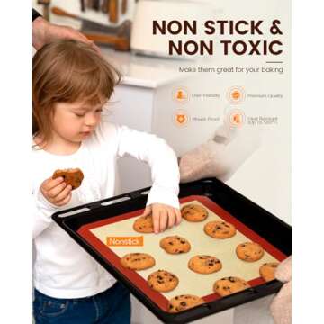 Reusable Silicone Baking Mats for Effortless Baking