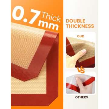 Reusable Silicone Baking Mats for Effortless Baking