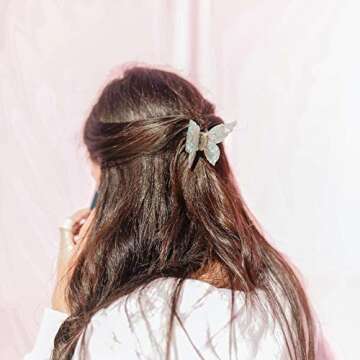 Stylish ZOOX Chic Hair Claw Clip - Elegant Butterfly Design