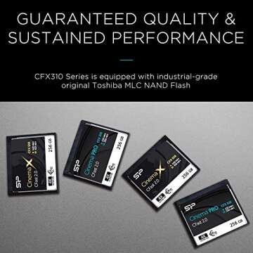 256GB CFast2.0 CinemaPro Memory Card for 4K Projects