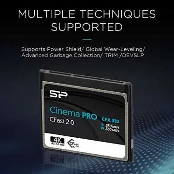 256GB CFast2.0 CinemaPro Memory Card for 4K Projects