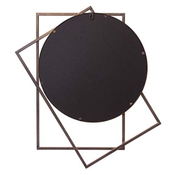 Elegant Gold Layered Geometric Wall Mirror