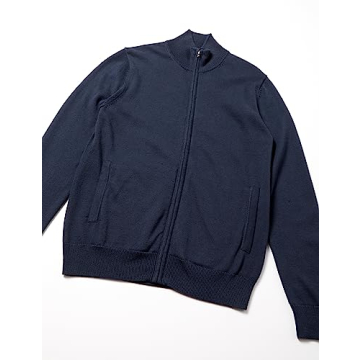 Amazon Essentials Men's Full-Zip Cotton Sweater for Style