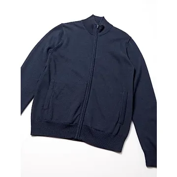 Amazon Essentials Men's Full-Zip Cotton Sweater for Style