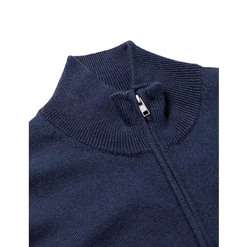 Amazon Essentials Men's Full-Zip Cotton Sweater for Style