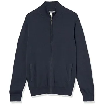 Amazon Essentials Men's Full-Zip Cotton Sweater for Style