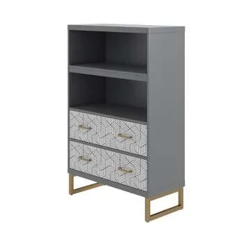 Scarlett Bookcase with Drawers - Stylish Storage Solution