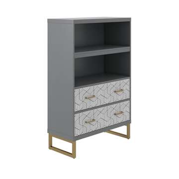 Scarlett Bookcase with Drawers - Stylish Storage Solution