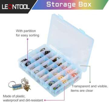 LEONTOOL 48 Pcs Key Fob Hardware Set 8 Colors Keychain Fob Hardware 1.25 Inch for Wristlet Keychain, Key Lanyard and Key Chain Making