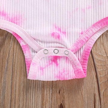 Seyurigaoka Baby Girls Ribbed Outfit Set for Fall