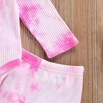 Seyurigaoka Baby Girls Ribbed Outfit Set for Fall