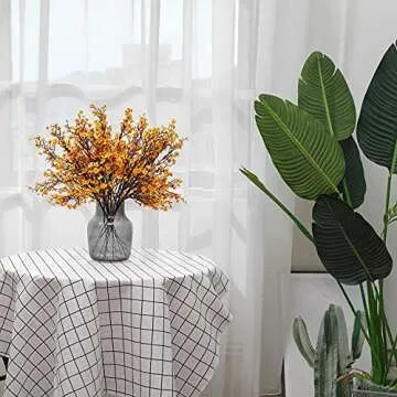 Momkids 15 Pcs Faux Babys Breath Floral Decoration