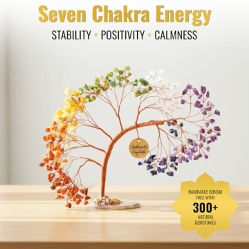 ANAYA AGATE 7 Chakra Crystal Tree - Handmade Feng Shui Decor