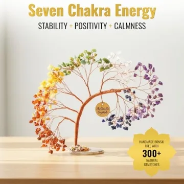 ANAYA AGATE 7 Chakra Crystal Tree - Handmade Feng Shui Decor