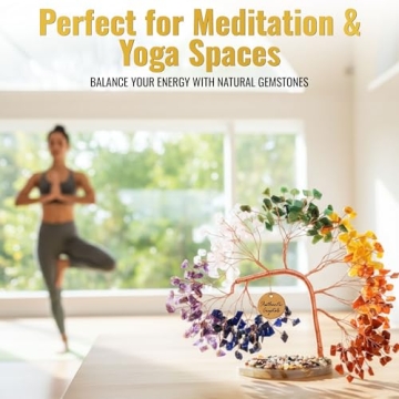 ANAYA AGATE 7 Chakra Crystal Tree - Handmade Feng Shui Decor