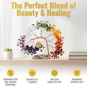 ANAYA AGATE 7 Chakra Crystal Tree - Handmade Feng Shui Decor