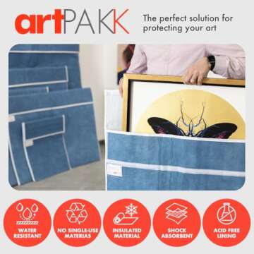 ARTPAKK Art Bags (AP06-44 1/2" x 44 1/2") - Strong • Shock-Absorbent • Reusable • Non-Toxic ?...