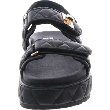 Steve Madden Women's BIGMONA Sandal, Quilted, 8