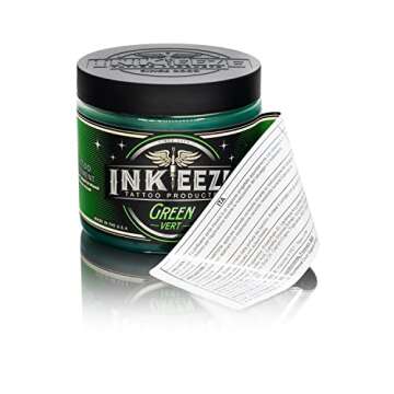 INK-EEZE Green Tattoo Ointment for Artists and Aftercare, Essential Oils, Vegan, Cruelty Free, Made in USA, Lavender, 16oz