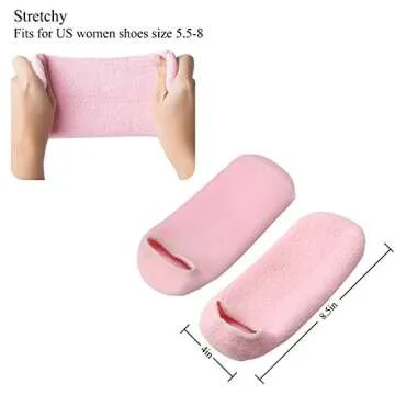 Madholly 3 Pairs Moisturizing Gel Socks, Soft Spa Gel Socks for Repairing Dry Cracked Skins