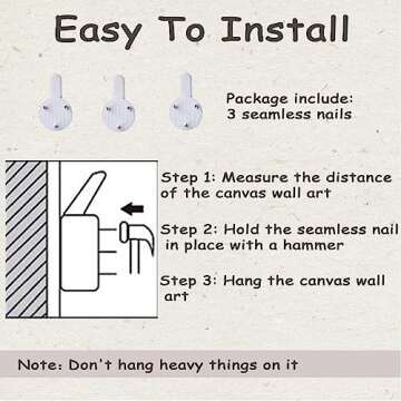 WITCOLOR Vintage Canvas Wall Art for Stylish Home Decor