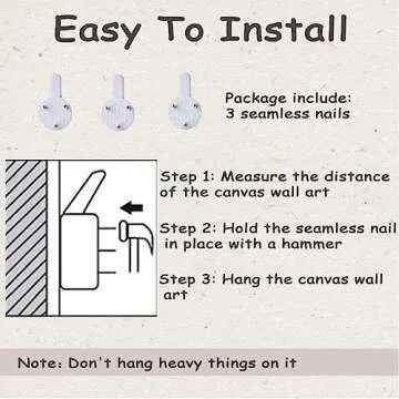 WITCOLOR Vintage Canvas Wall Art for Stylish Home Decor