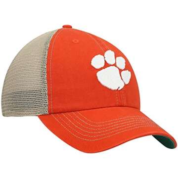 '47 NCAA Trawler Mesh Clean Up Adjustable Hat, Adult One Size Fits All (Clemson Tigers Orange)