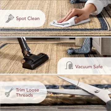 nuLOOM Rikki Coastal Braided Area Rug - Stylish & Durable