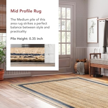 nuLOOM Rikki Coastal Braided Area Rug - Stylish & Durable