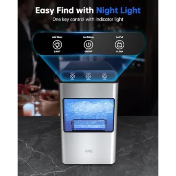 Portable Nugget Ice Maker - 37lbs/24H Soft Chewable Ice