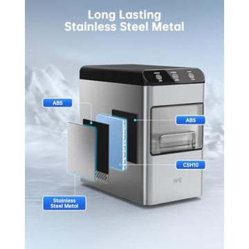 Portable Nugget Ice Maker - 37lbs/24H Soft Chewable Ice