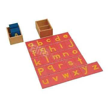 Elite Montessori Lower and Capital Case Sandpaper Letters with Boxes