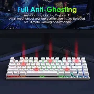 Compact HUO JI Z-88 RGB Mechanical Keyboard for Gaming