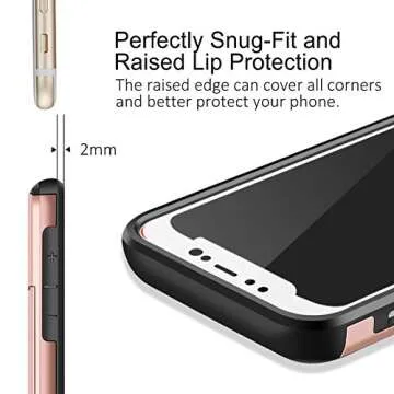 Stylish SAMONPOW iPhone X/XS Case with Card Holder