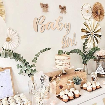 Stylish QIFU Wood Baby Girl Sign for Baby Showers