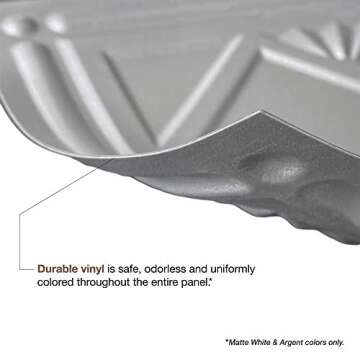 FASÄDE Decorative Vinyl Glue-Up Ceiling Panels for Easy Installation