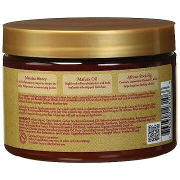 Sheamoisture Manuka Honey &Mafura Oil Intensive Hydration Treatment Masque, 12 Oz