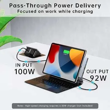 Teleadapt iPad Pro 5-in-1 Hub Adapter with 4K HDMI and Fast Charging